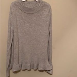 plain gray sweater